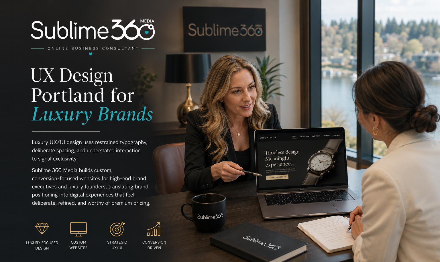 Luxury websites create an instant emotional impression that mass-market sites rarely achieve.; High-end digital experiences
