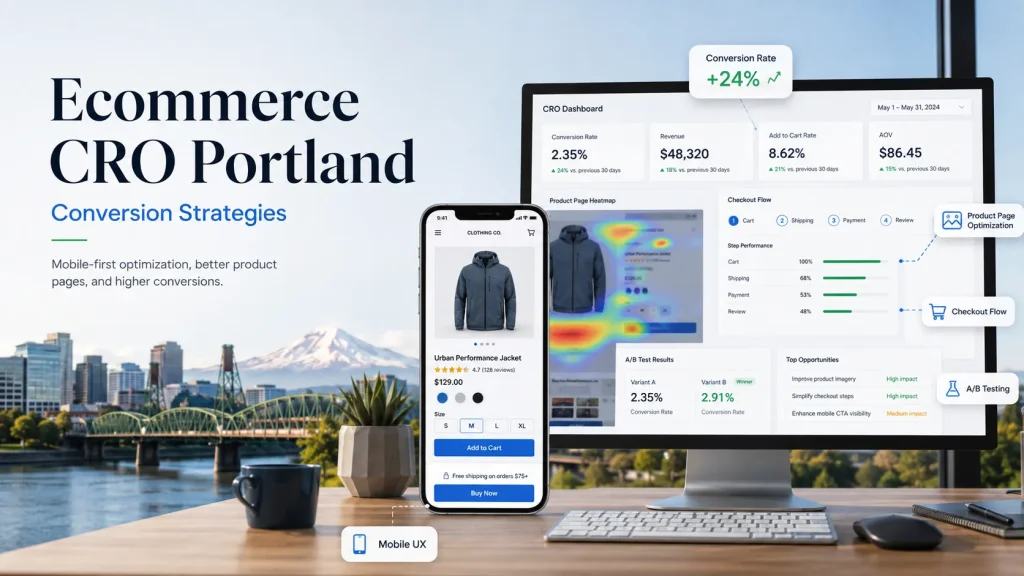 Conversion-focused design should emphasize professional visual presentation, usability, mobile responsiveness, and effective