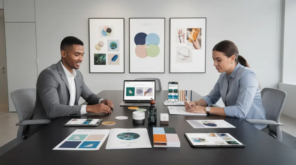 Visual identity documentation should establish logo usage, color palette, and typography as core, repeatable standards