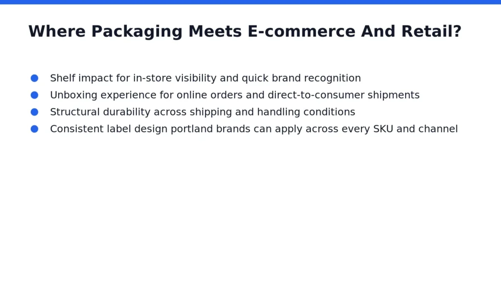 Online stores and physical shelves demand different things from a package, yet both depend